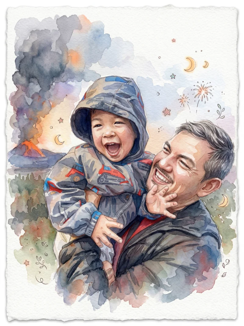 Watercolour illustration — celebration