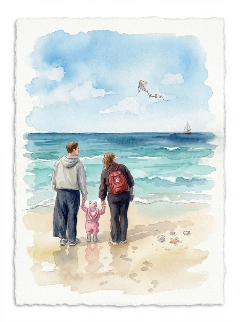Watercolour illustration — couple