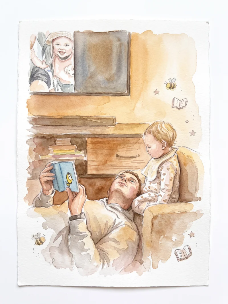 Watercolour illustration — portrait